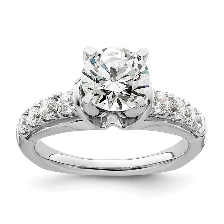 14K White Gold Lab Grown Diamond VS/SI FGH Semi-mount Engagement Rin RM9089E-100-WLG