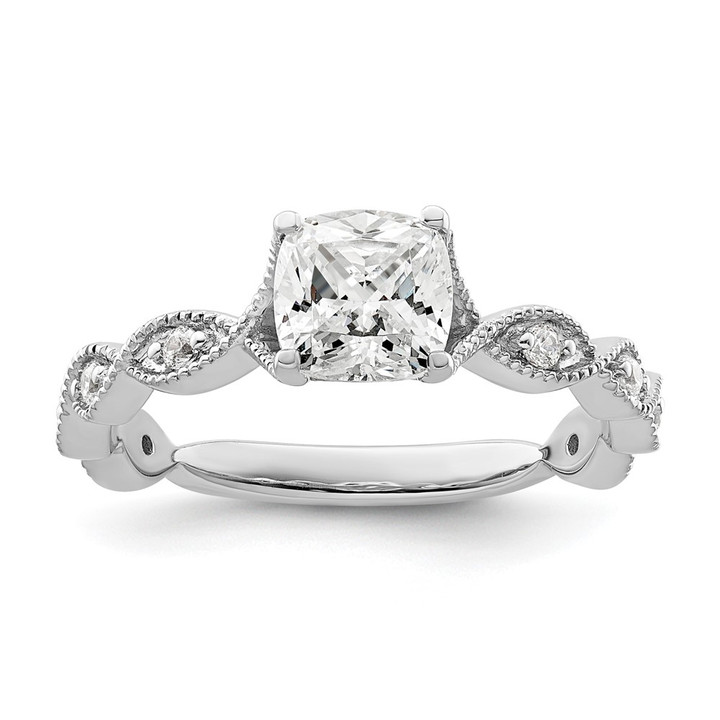 14K White Gold Lab Grown Diamond VS/SI FGH Semi-mount Engagement Rin RM9098E-100-7WLG