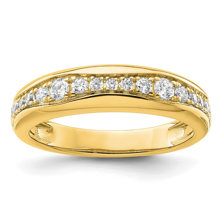 14k Lab Grown Diamond VS/SI FGH Wedding Band RM9107-040-YLG