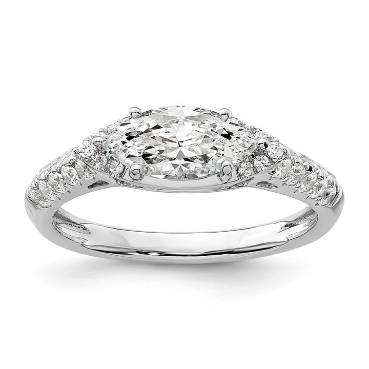 14K White Gold Lab Grown Diamond VS/SI FGH Semi-mount Engagement Rin RM9086E-100-WLG