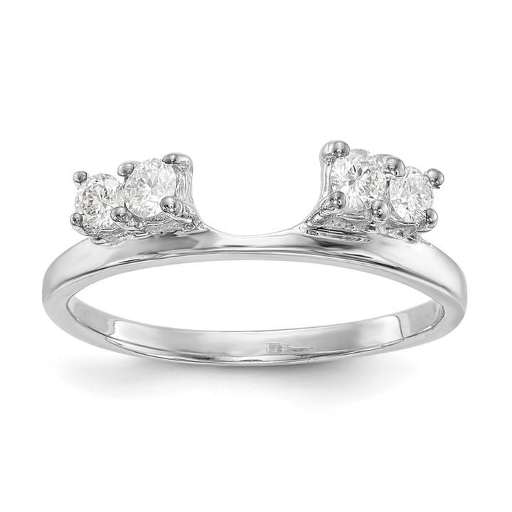 14K White Gold Lab Grown Diamond VS/SI FGH Wrap RM3071B-028-WLG