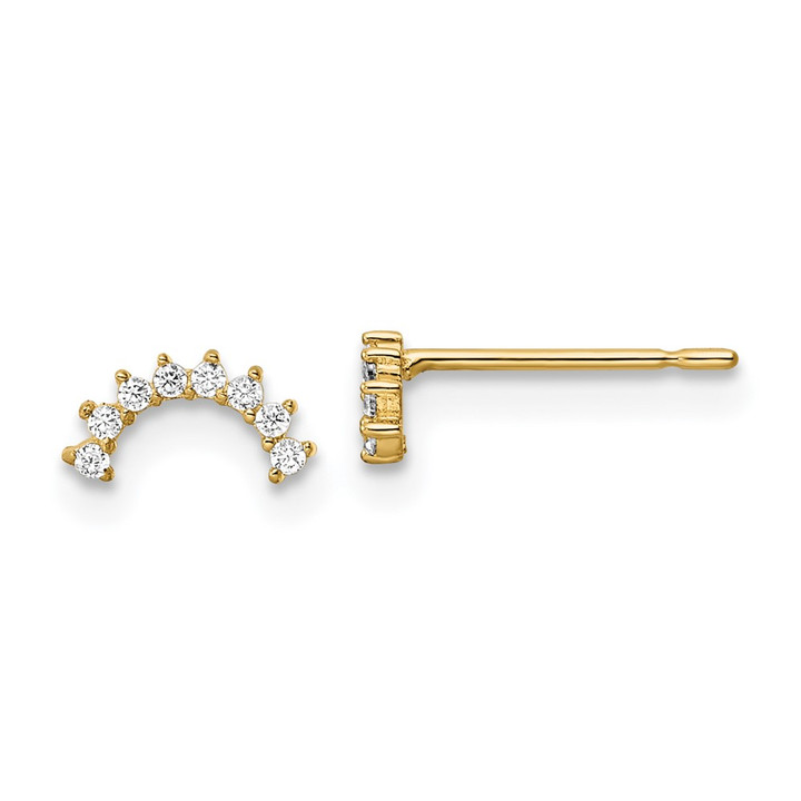 14k Madi K CZ Post Earrings SE3025