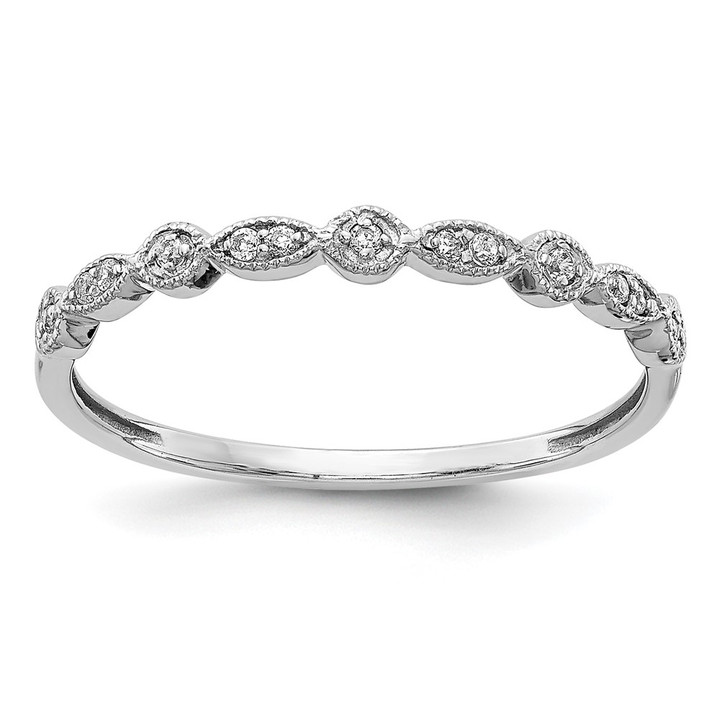 10K White Gold Diamond Fancy Band RM5625-006-1WA
