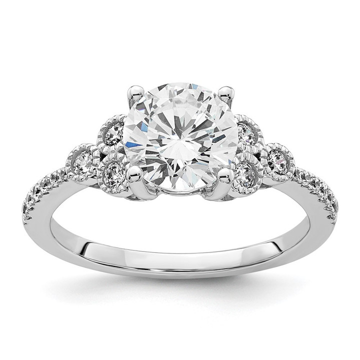 14K White Gold Lab Grown Diamond VS/SI GH, Semi-Mount Engagement Rin RM7815E-150-WLG