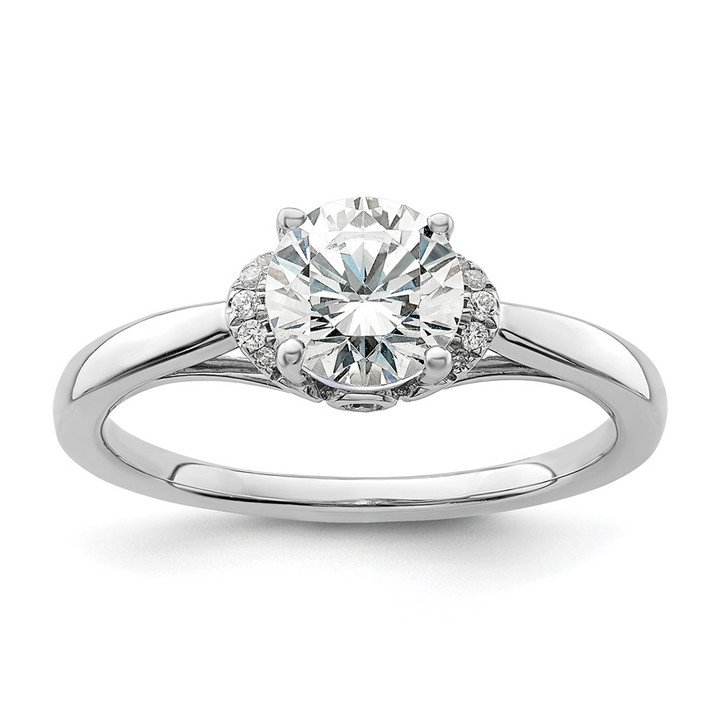 14K White Gold Lab Grown Diamond VS/SI FGH Semi-mount Eng Ring RM9079E-100-WLG
