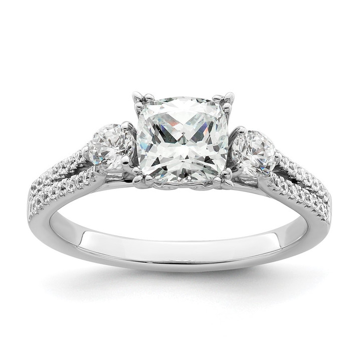 14K White Gold Lab Grown Diamond VS/SI FGH Semi-Mount Eng Ring RM7842E-100-WLG
