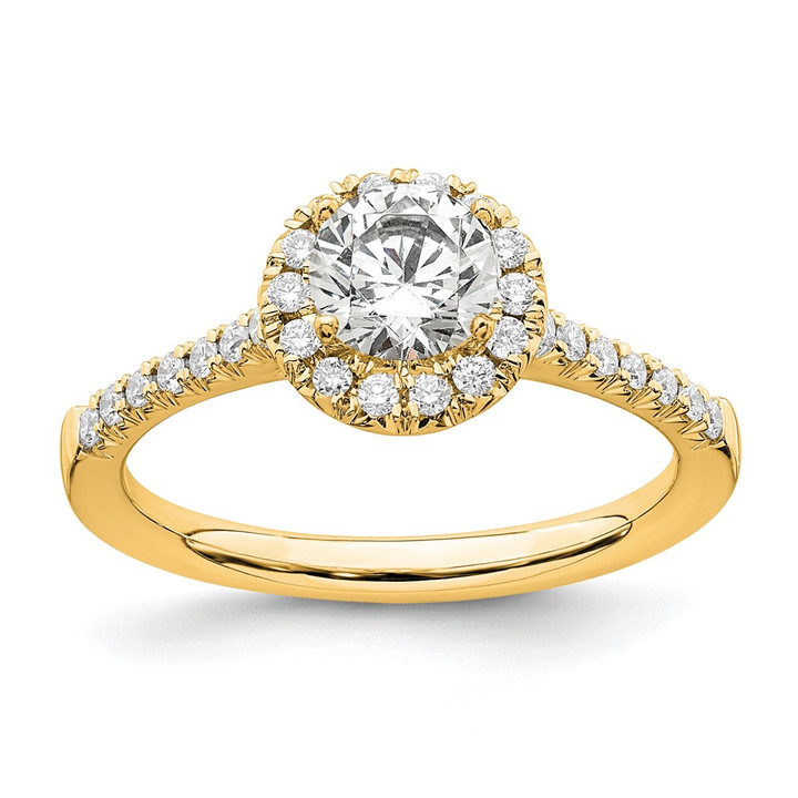 14K Eternal Promise Lab Grown VS/SI FGH Dia Halo Complete Ring RM2057E-050-7CYLG