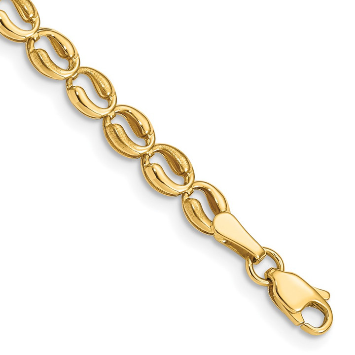 14k Polished Link Bracelet SF2695-7.25