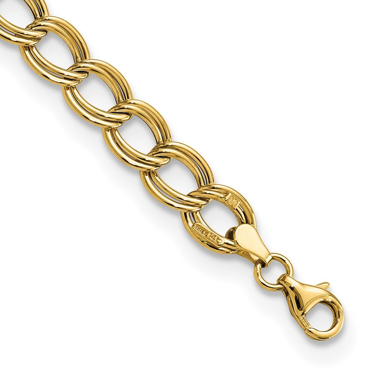 14K Polished Link Bracelet SF2806-7.5