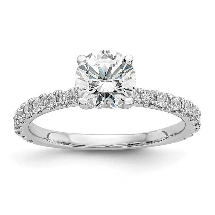 14K White Gold Lab Grown Diamond VS/SI FGH Semi-Mount Eng Ring RM2606E-100-7WLG