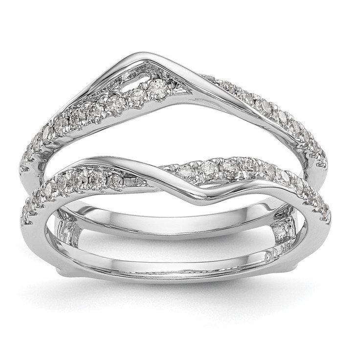 14K White Gold Lab Grown VS/SI FGH Dia Ring Guard RM3115B-033-WLG