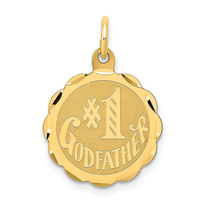 14K #1 GODFATHER Charm XAC654