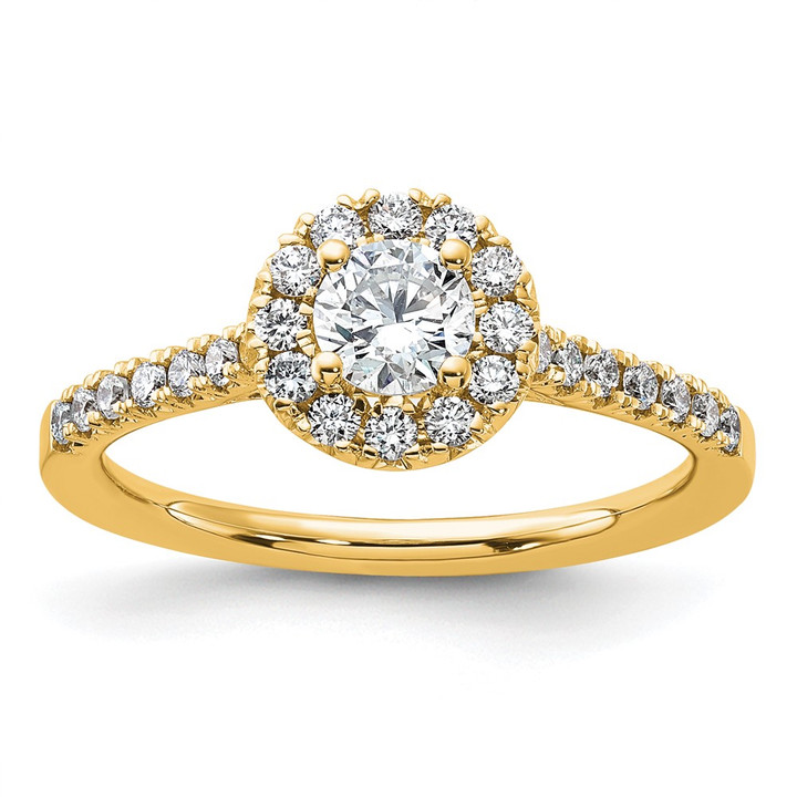 14K Eternal Promise Lab Grown VS/SI FGH Dia Halo Complete Ring RM6687E-040-7CYLG