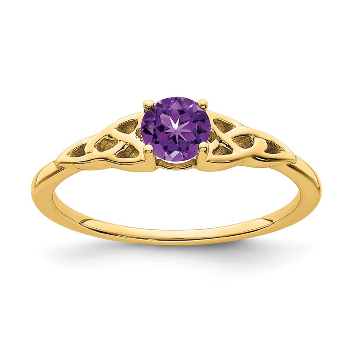 10k Amethyst Celtic Knot Ring RM7396-AM-1Y