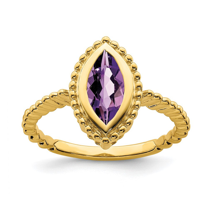 14k Marquise Amethyst Ring RM7204-AM-Y