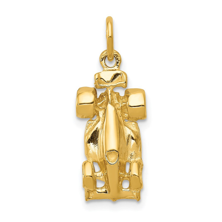 14k 3-D Race Car Charm A7613