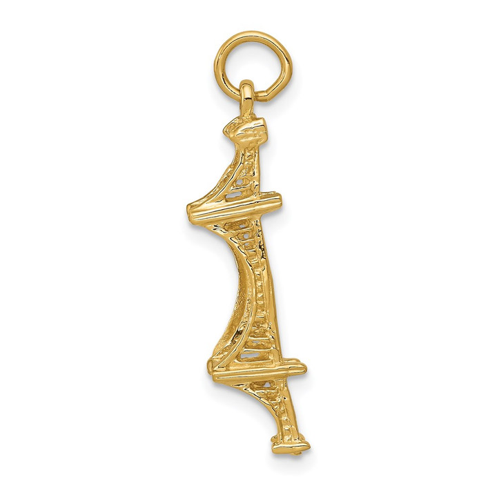 14k 3D Golden Gate Bridge Charm A1069/L