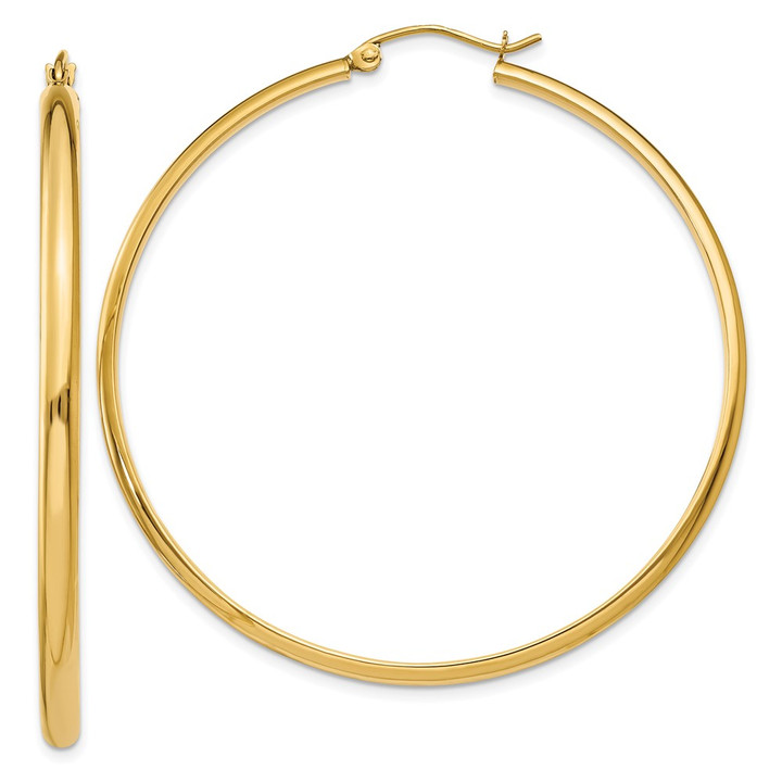 14k Polished Hoop Earring TA237