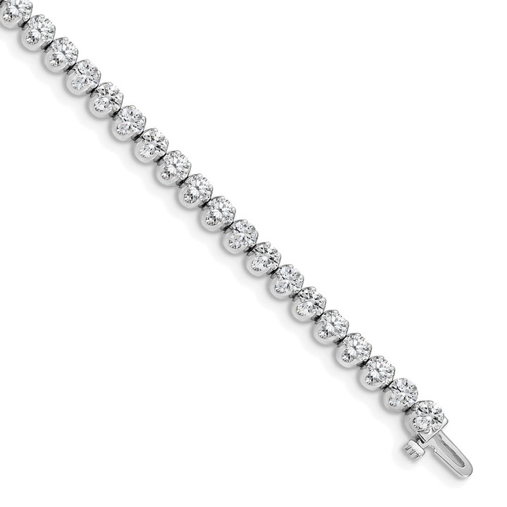 14k White Gold A Diamond Tennis Bracelet X10006WA