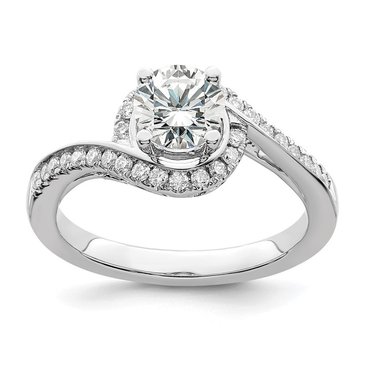 14K White Gold Lab Grown Diamond VS/SI FGH Semi-mount Engagement Rin RM2406E-075-7WLG