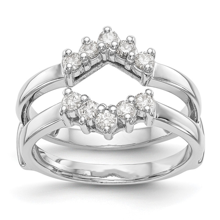 14K White Gold Lab Grown Diamond VS/SI FGH Guard RM3101B-035-7WLG