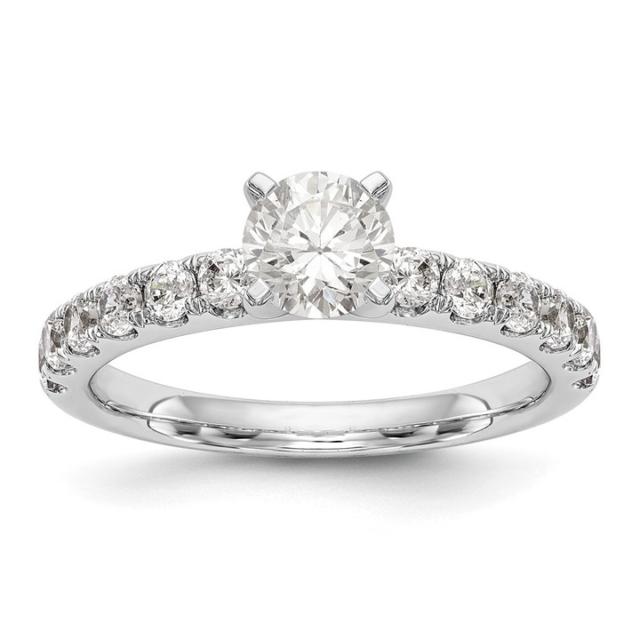 14K White Gold Lab Grown Diamond VS/SI FGH Peg Semi-mount Eng Ring RM2927E-060-7WLG
