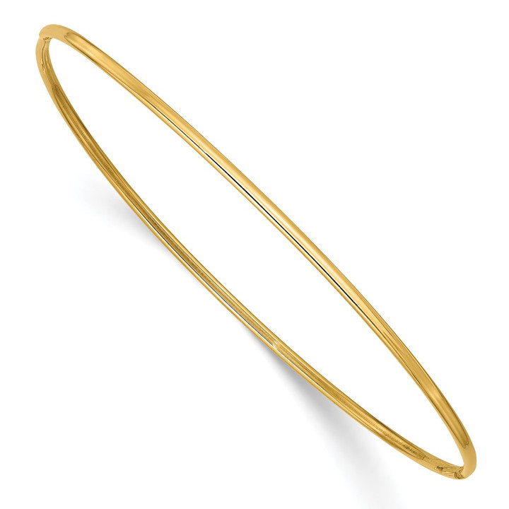 10k 1.5mm Polished Slip-on Bangle Bracelet 10DB538
