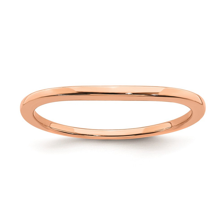 10k Rose Gold Contoured Wedding Band RM6382B-0R