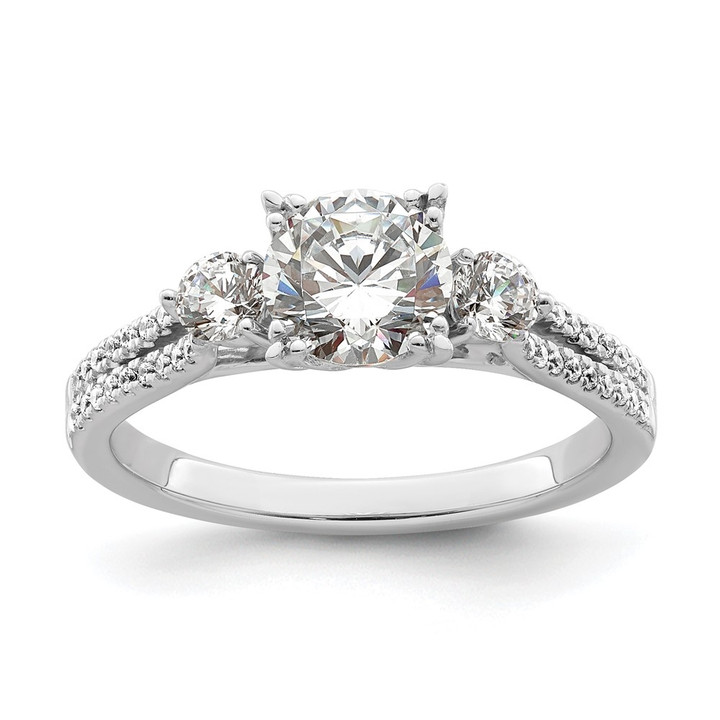 14K White Gold Lab Grown Diamond VS/SI FGH Semi-Mount Eng Ring RM7840E-100-WLG
