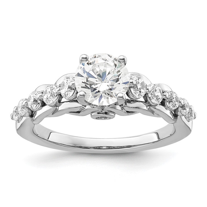 14K White Gold Lab Grown Diamond VS/SI FGH Semi-mount Engagement Rin RM9043E-100-WLG