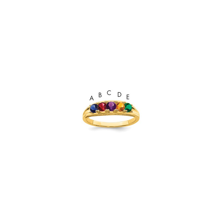 14k Synthetic Family Jewelry Ring XMR22/5SY
