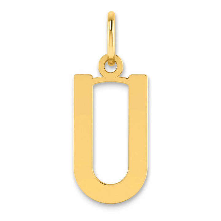 14ky Letter U Initial Pendant XNA1336Y/U