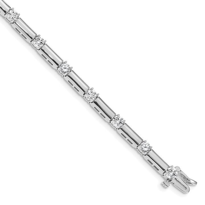 14k White Gold A Diamond Tennis Bracelet X2177WA
