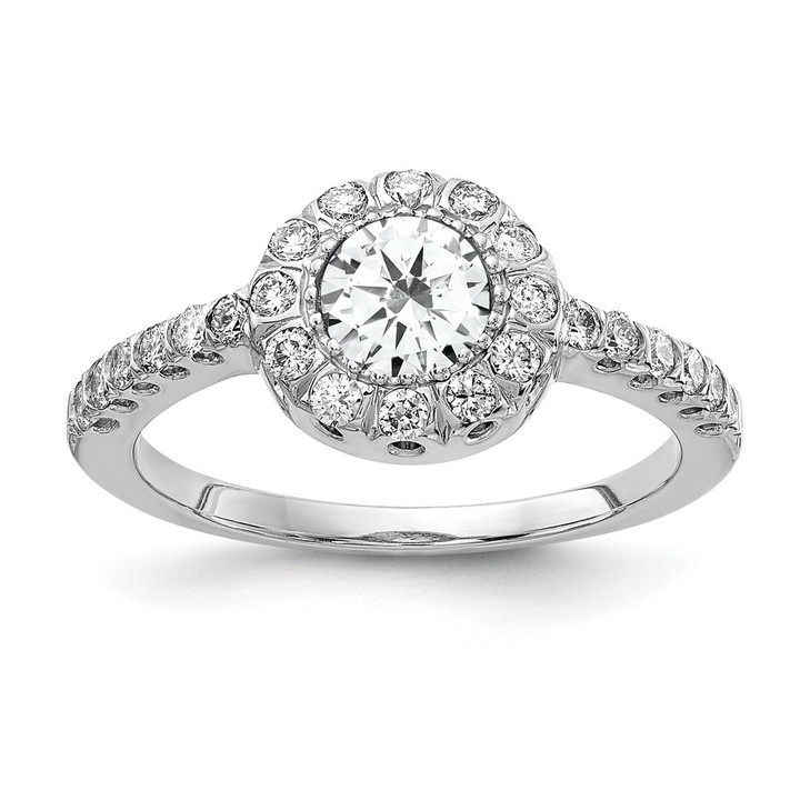 14k White Gold 5mm Cubic Zirconia A Diamond ring X9641CZ/A