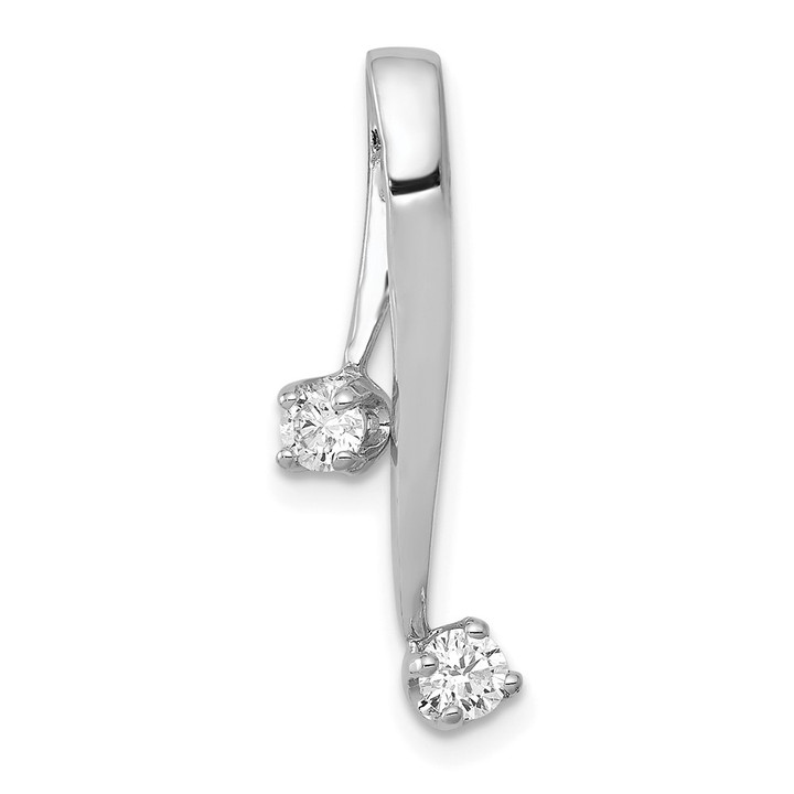 14k White Gold A 2-3.0mm Diamond Chain Slide XP34WA