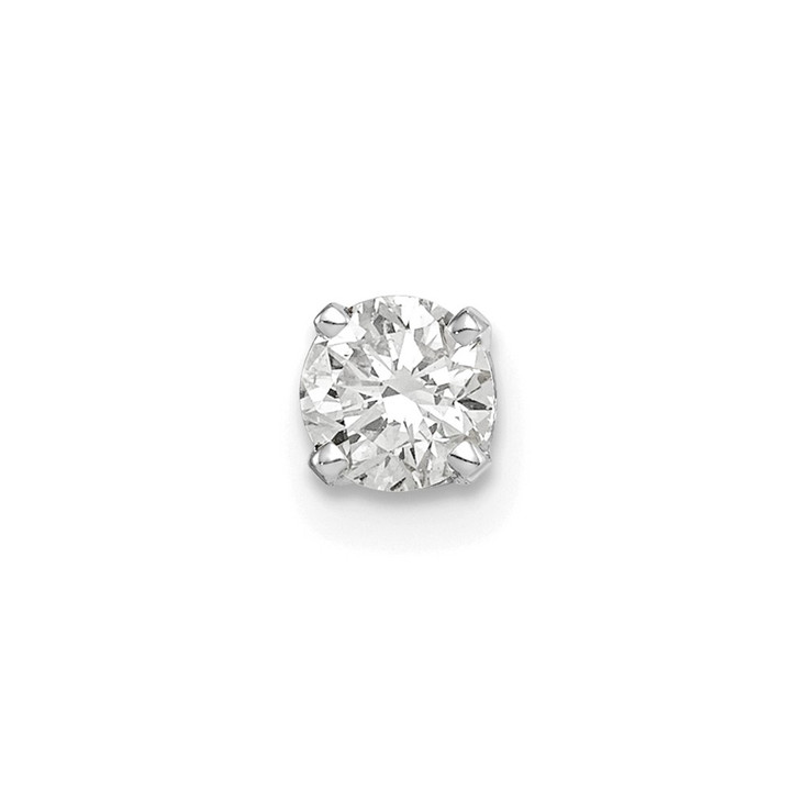 14k White Gold AA Quality Complete Diamond Stud Earring XW11AA-S