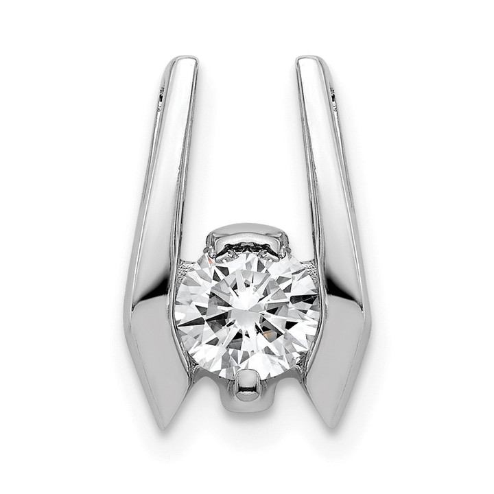 14k White Gold 4.75mm A Diamond Slide XS656A
