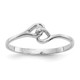 14k White Gold VS Diamond heart ring Y4203VS