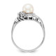 14k White Gold 6mm FW Cultured Pearl A Diamond Ring Y4316PL/A