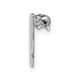 14k White Gold Mom Pin XK840