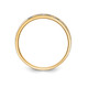 14k and Rhodium AA Quality .03 carat Diamond Trio Ladies Complete Wedding Band with Cross X8303AA-L