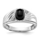 14k White Gold AAA Diamond Men's Ring Y3986AAA