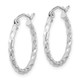 10k WG Twist Polished Hoop Earring 10TC390W