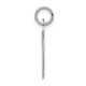 14KW White Gold Script Letter W Initial Charm YC249W