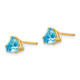 14k 6mm Trillion Blue Topaz Earrings XE94BT