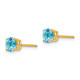 14k 5mm Blue Topaz Earrings XE72BT