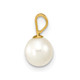 14K 6-7mm White Round Freshwater Cultured Pearl Pendant XF396