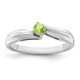 14k White Gold 3mm Synthetic Family Jewelry Ring XMR10/1WSY