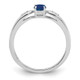 14k White Gold Sapphire and Diamond Ring XBS318