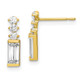10K Polished CZ Earrings 10ER324